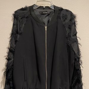 Zara Black Long Sleeves Cardigan. Please watch video.